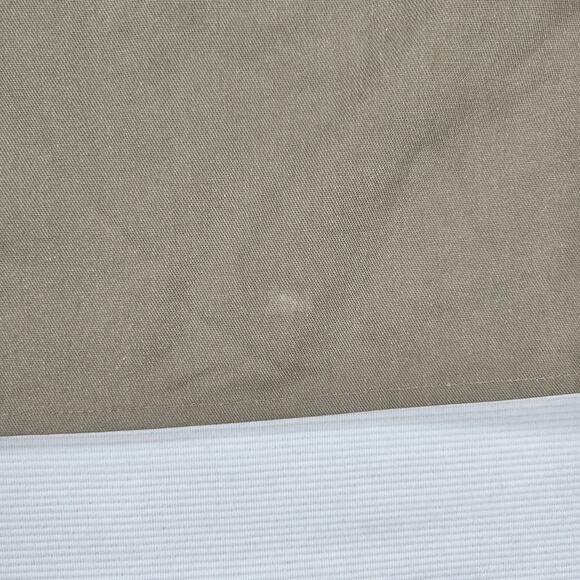 Vintage Made in USA Ben Davis Short Sleeve 1/2 Zip Khaki Short Shirt Size Large - Picture 9 of 9